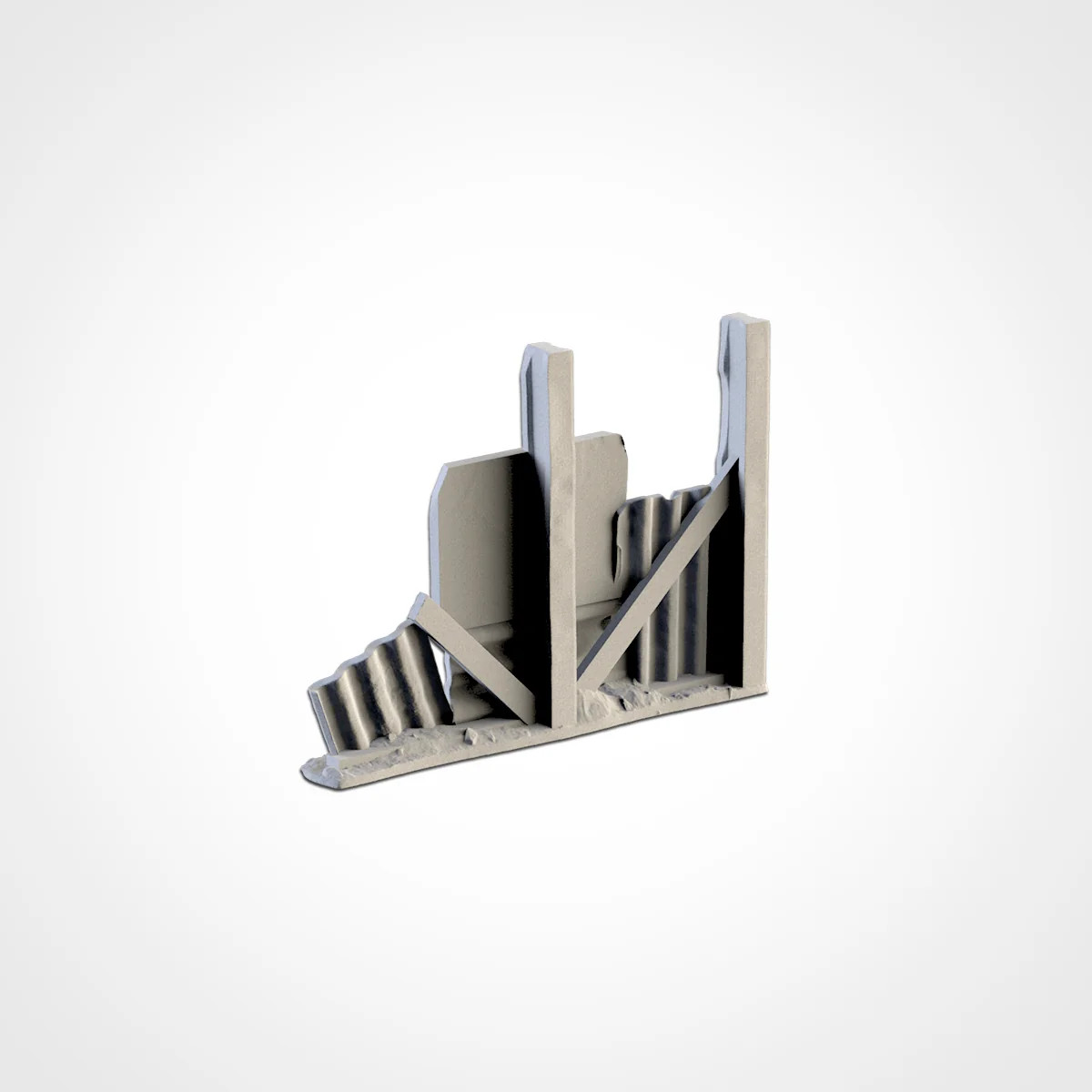 Post-Apocalyptic Barricades - Resin Tabletop Miniature