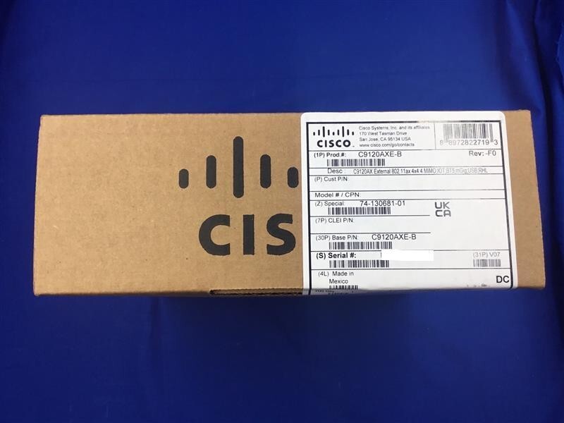 Cisco Catalyst 9120AXE WiFi 6 802.11ax Wireless Access Point C9120AXE-B