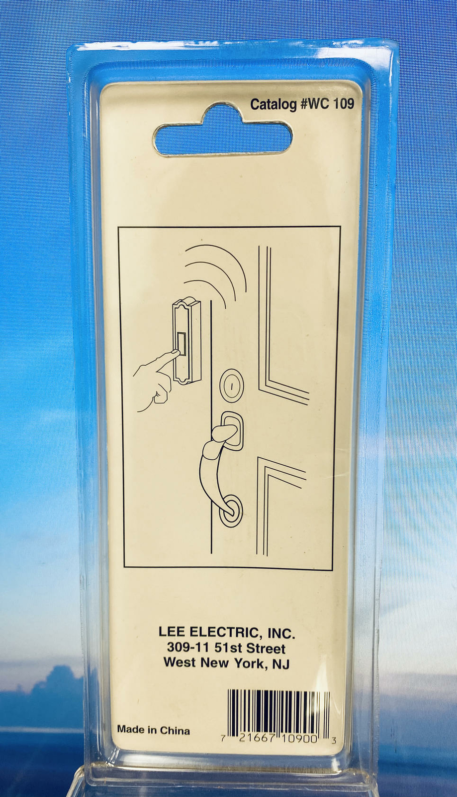 LEE Additional Wireless Chime Transmitter WC109~64 Channel Push Button Door Bell