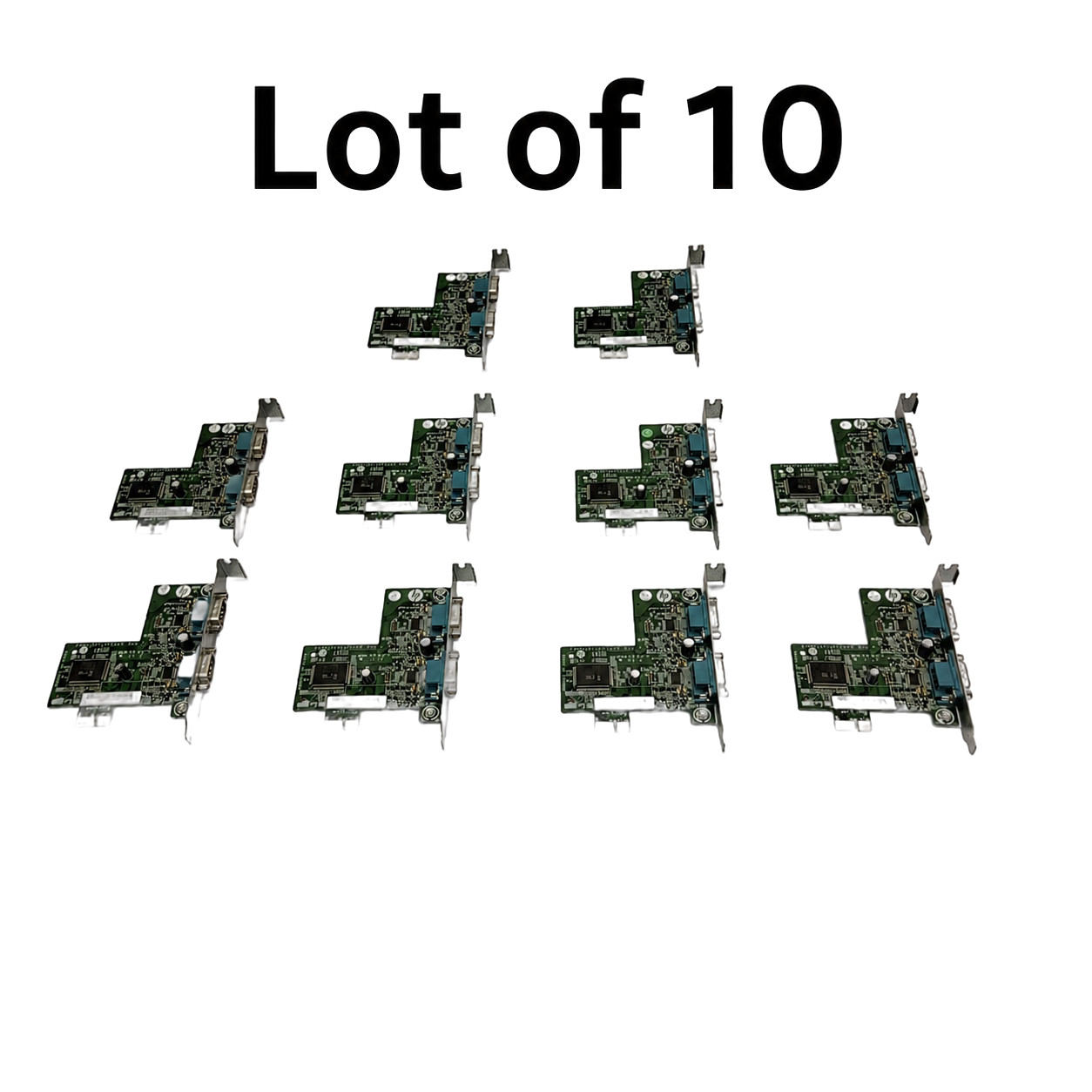 Lot of 10 HP PowerSerialCard Rev C PCIe Dual Powered Serial Card 638947-001
