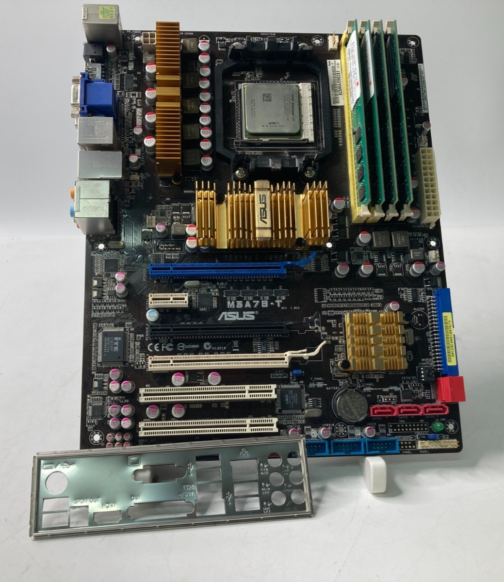 Vintage ASUS M3A78-T w/ AM2/AM3 AMD Phenom II X4 920 2.8GHz 8GB DDR2