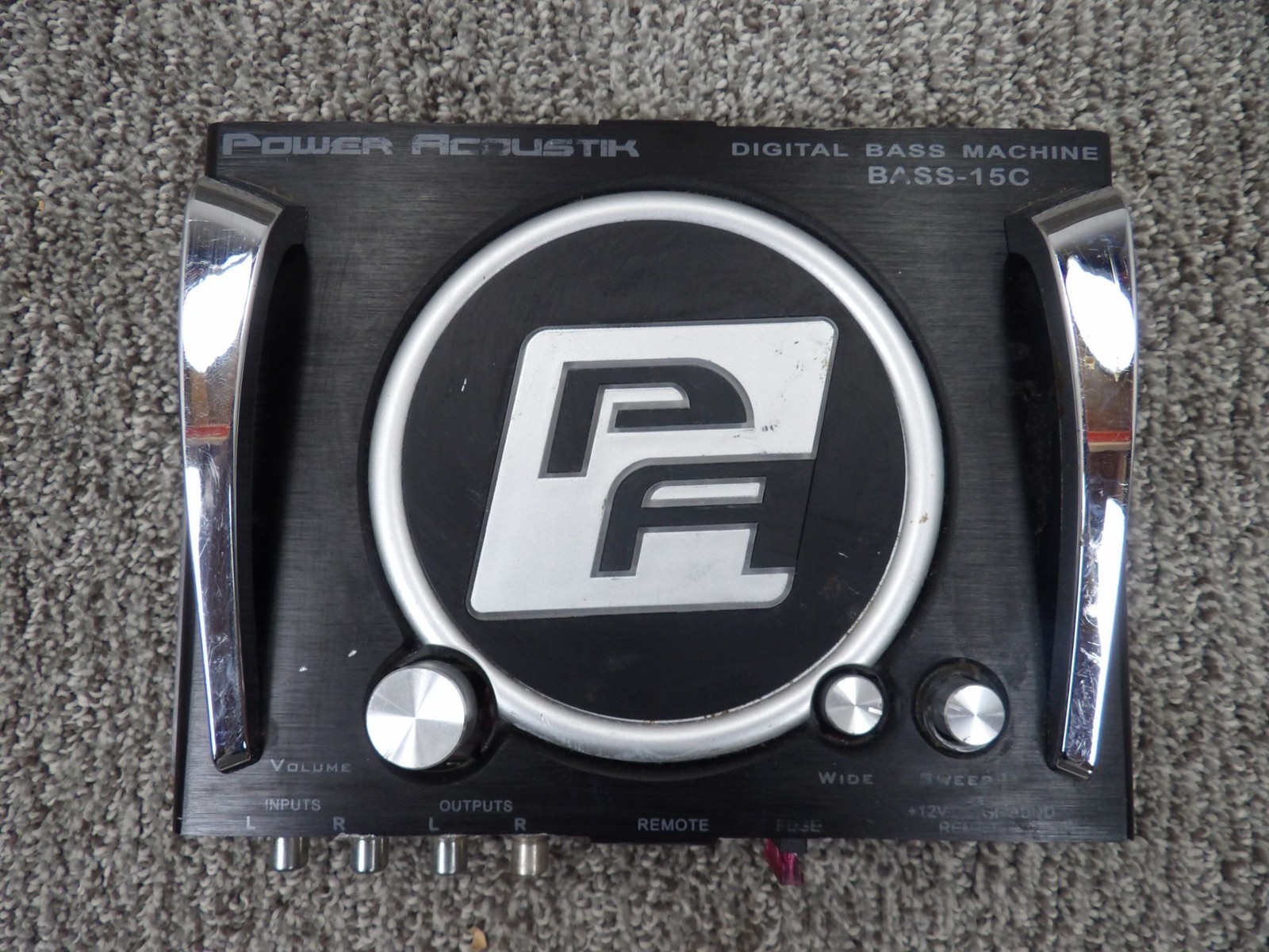 Power Acoustik Bass-15C Digital Bass Machine With RCA Inputs & Outputs
