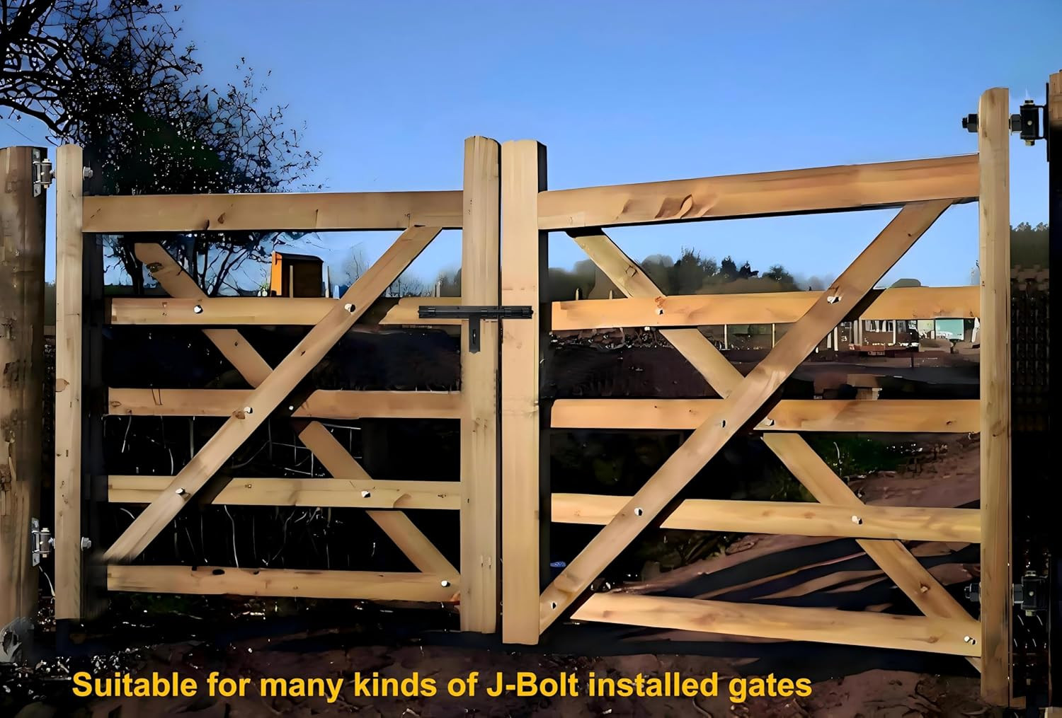 Heavy Duty T Bolt Gate Hinges, 700 LBS Capacity,Thickened Solid Steel | 2Pcs,Bui