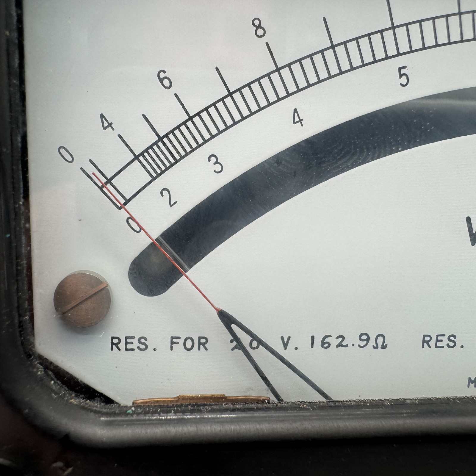 Vintage Weston Instruments Model 433 AC Voltmeter 0-20V Analog Test Meter