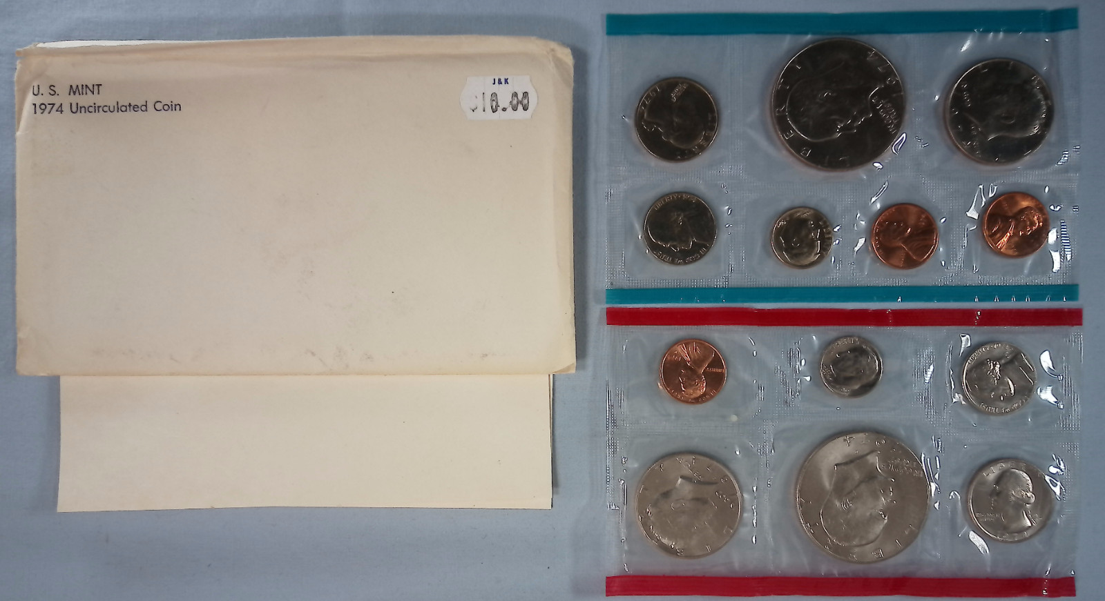 1974 P D United States Mint Uncirculated Set 13-Coins