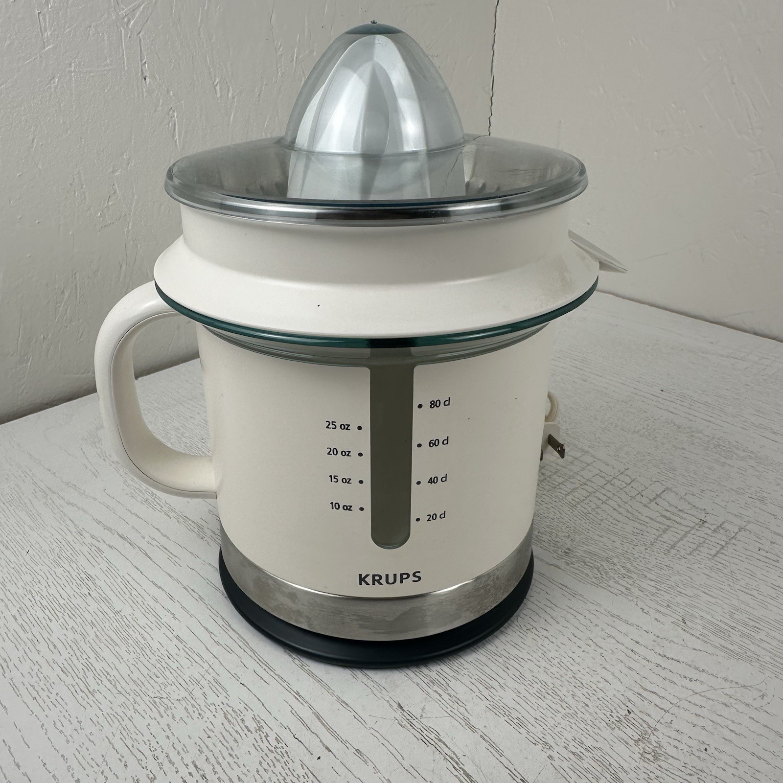 Krups FSD3 FSD312 Electric Citrus Juicer White