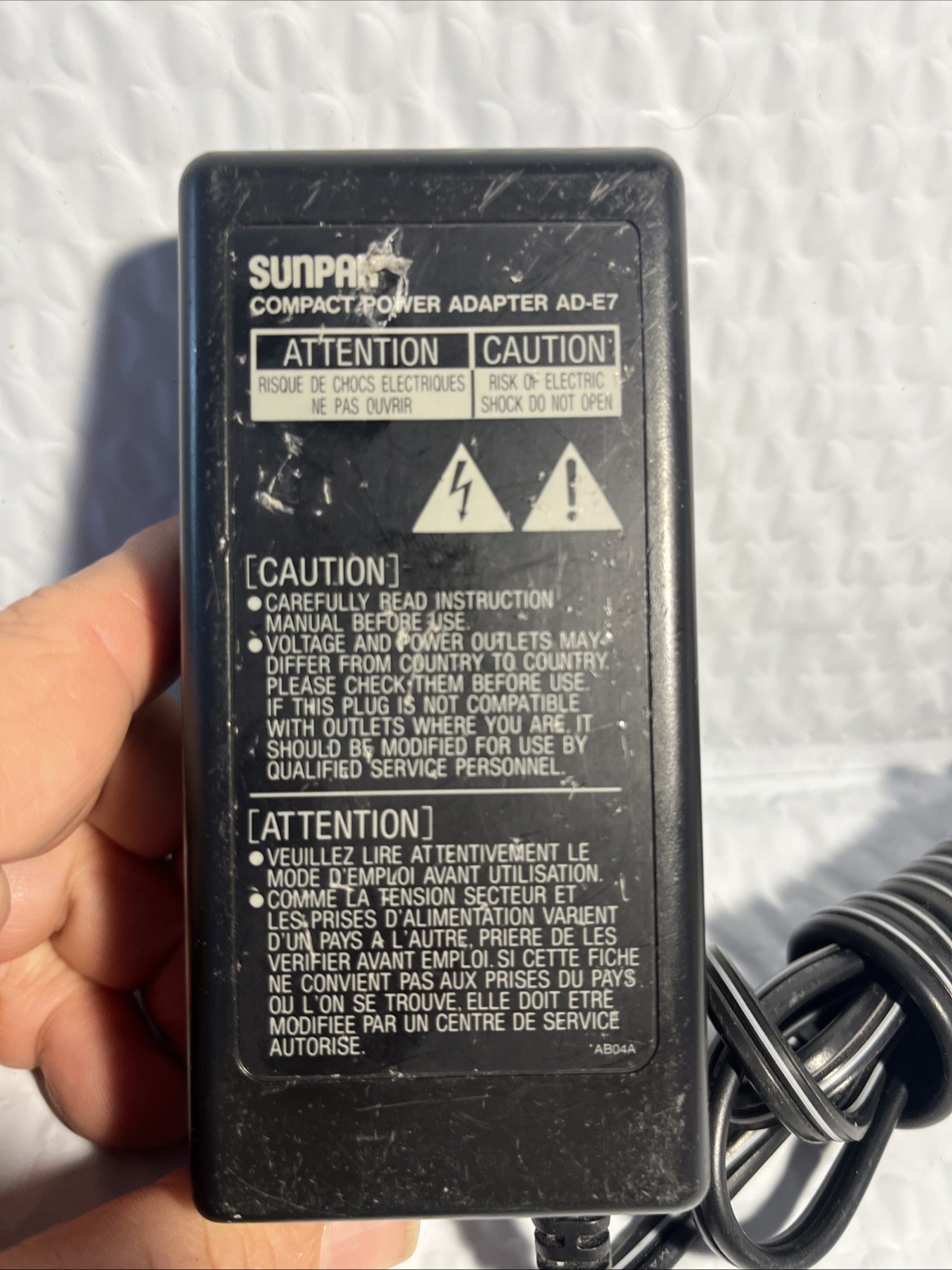 SUNPAK POWER ADAPTER AD-E7