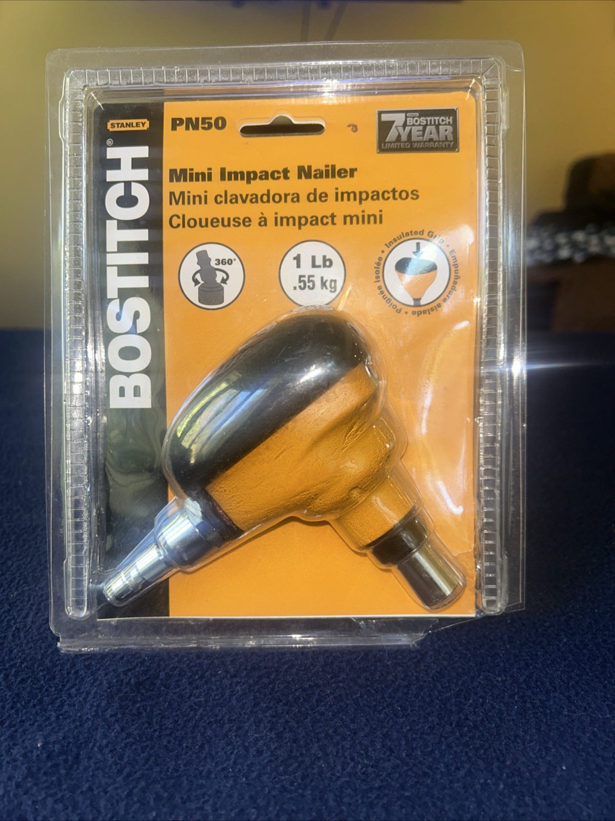 BOSTITCH PN50 Mini-Impact Pneumatic Palm Air Nailer