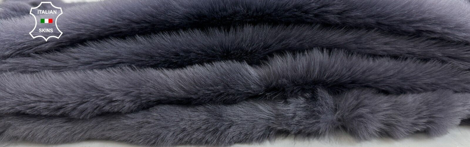 purplish grey sheepskin Hair on Suede back hides fur 2 skins total 16"x28" C2524