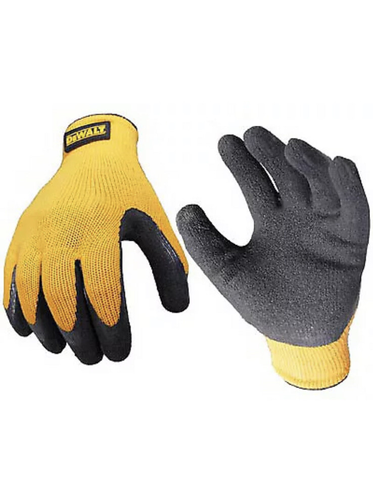 Gripper Work Gloves, Rubber-Coated, XL -DPG70XL