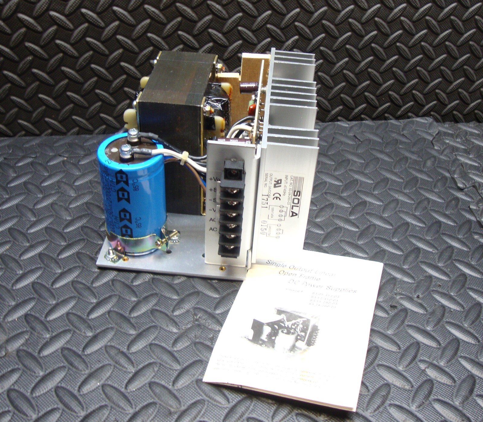 New Sola 83-24-260-03 Open Frame DC Power Supply 24 Volt 6 Amp