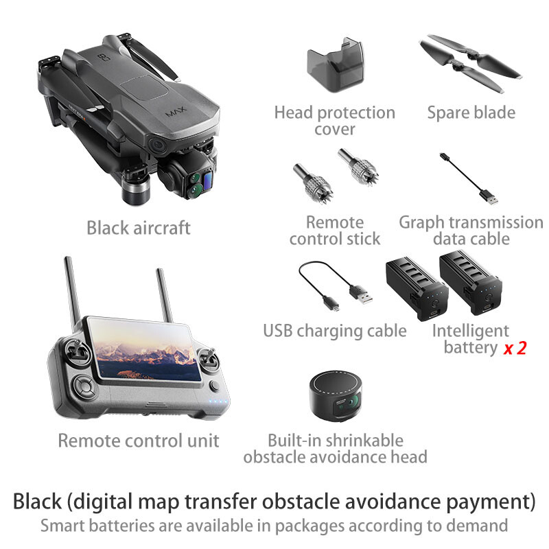 P7 Max Drone GPS 6KM 3-axis Gimbal 8K Camera 360° Obstacle Avoidance 2 Battery