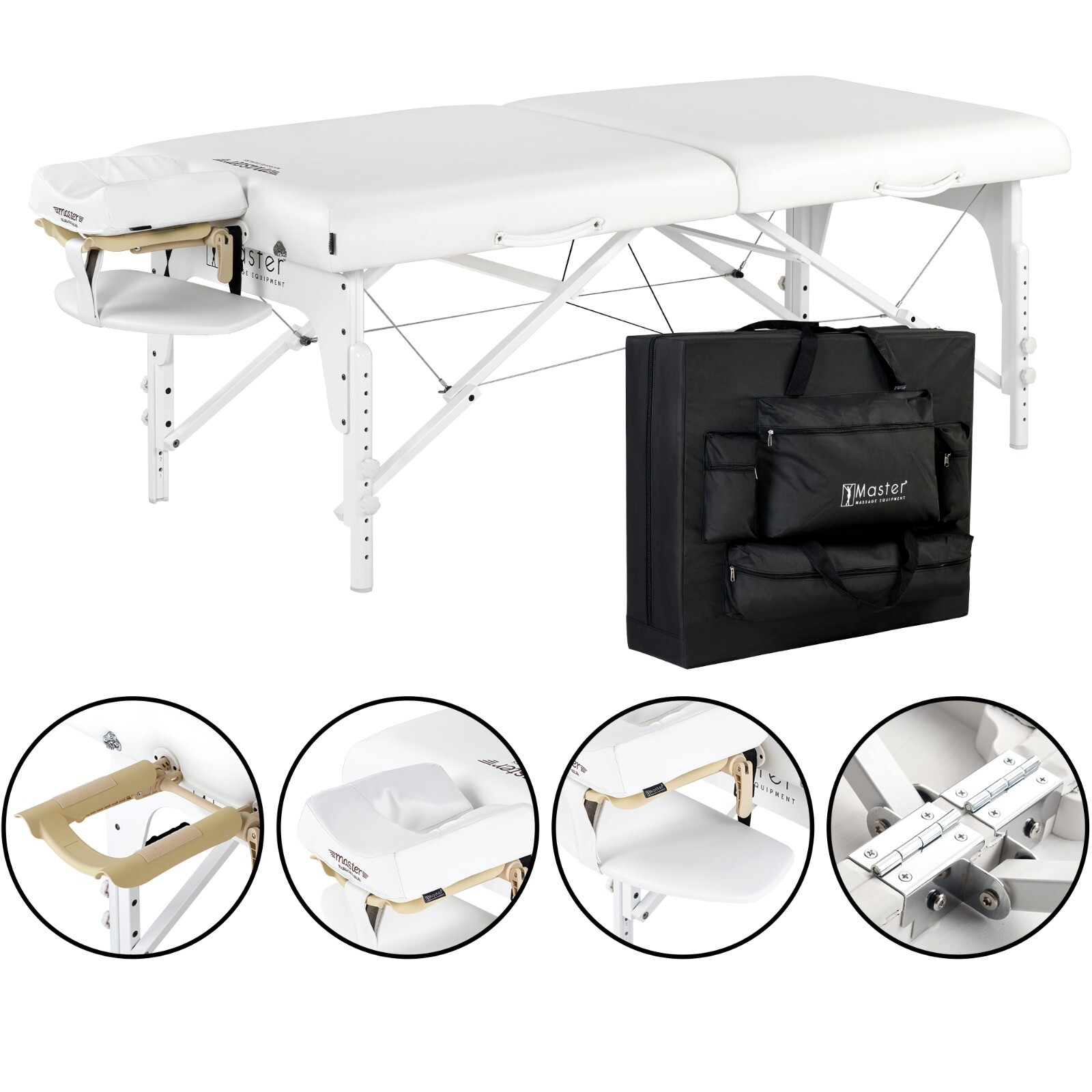 Master Massage 31" Extra Wide Montclair Pro Memory Foam Portable Massage Table