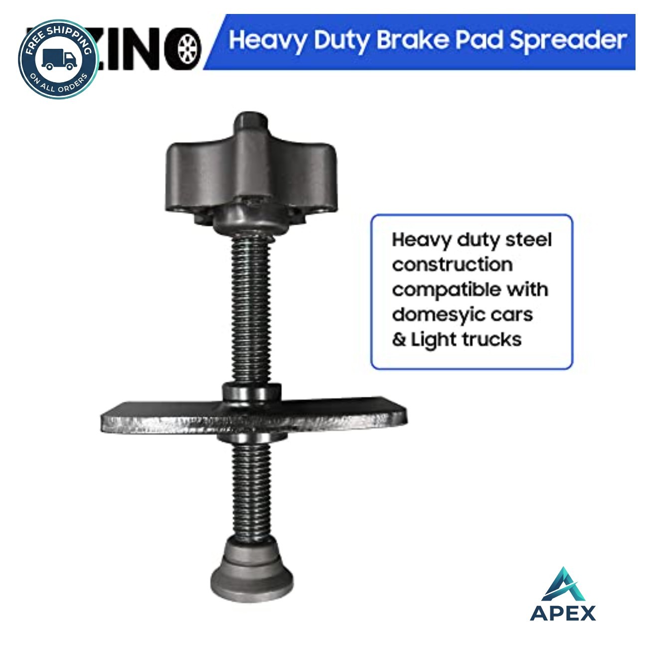 Brake Pad Spreader Heavy Duty Piston Caliper Compression Tool Disc Brake