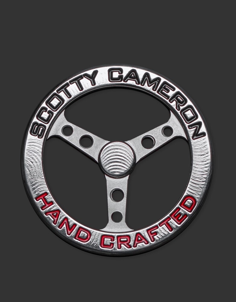 Scotty Cameron Single Round Steering Wheel Ball Marker Red/Black NEW 🚚✅