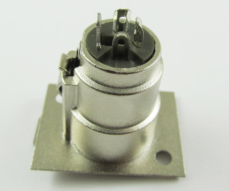 1pc Metal XLR 3Pin Female Panel Chassis Mount Socket Audio Microphone Connector