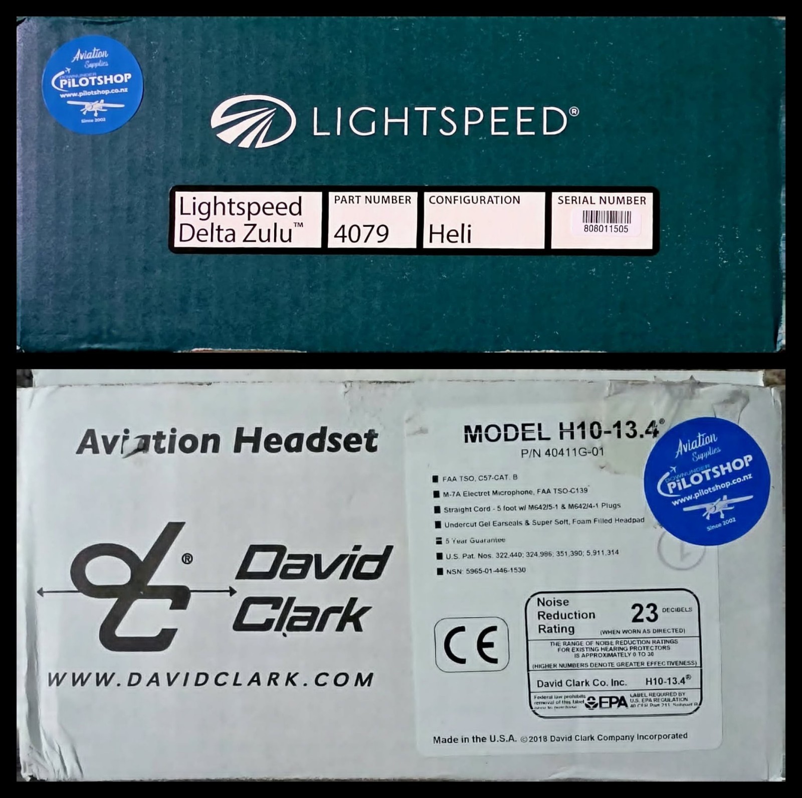 WRECKING CREW: Lightspeed Delta Zulu 4079 & David Clark H10-13.4 w/Studio COA