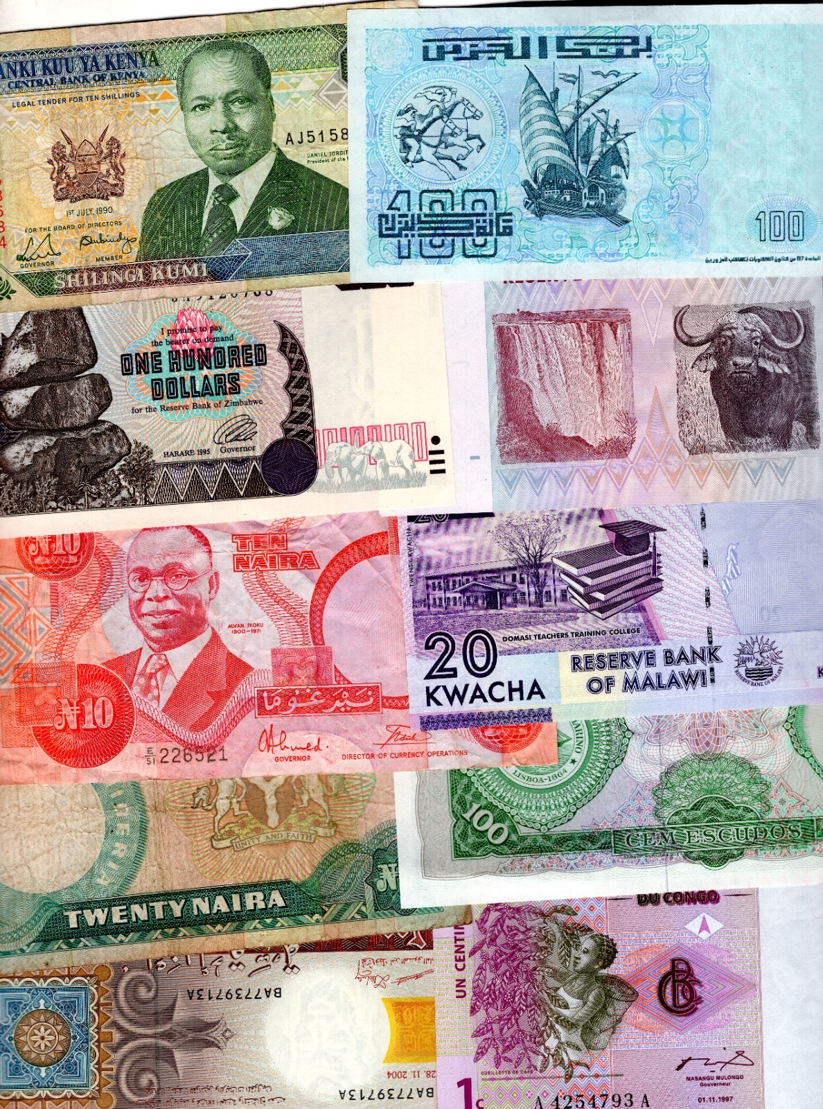 Africa. 100 banknotes. DY23744