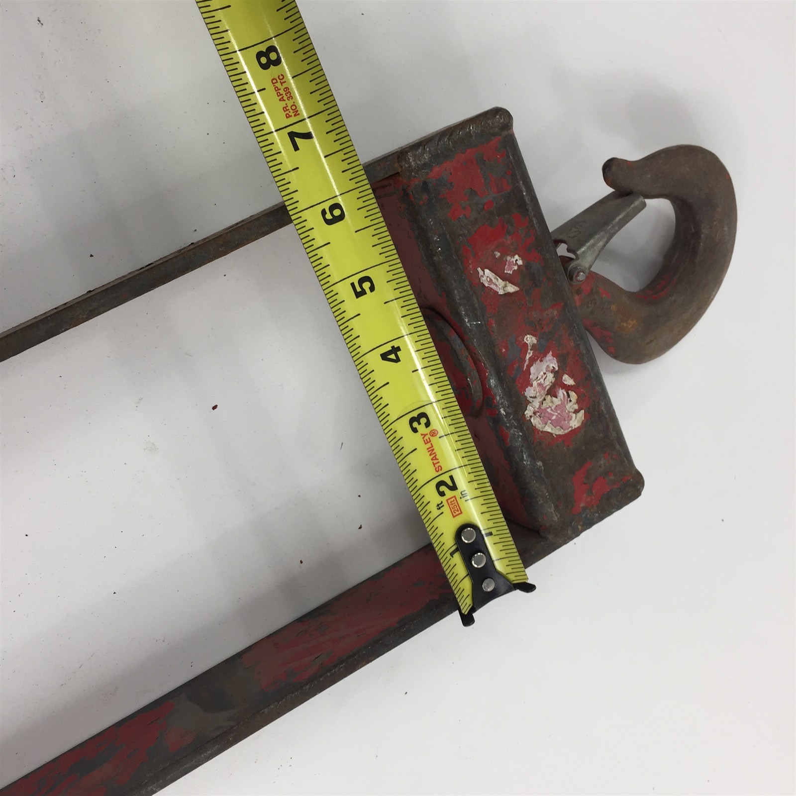 (1) Ensley Tool Hook Sheave Roughly 16" without Sheave