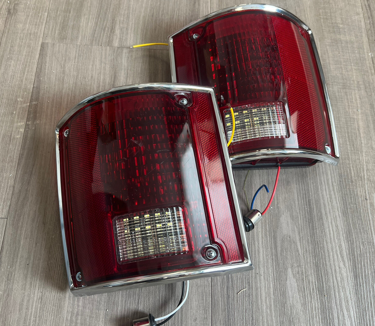 Fit for 1973-1987 Chevrolet GMC Truck Sequential LED  Tail  Lamp Set W/ Trim
