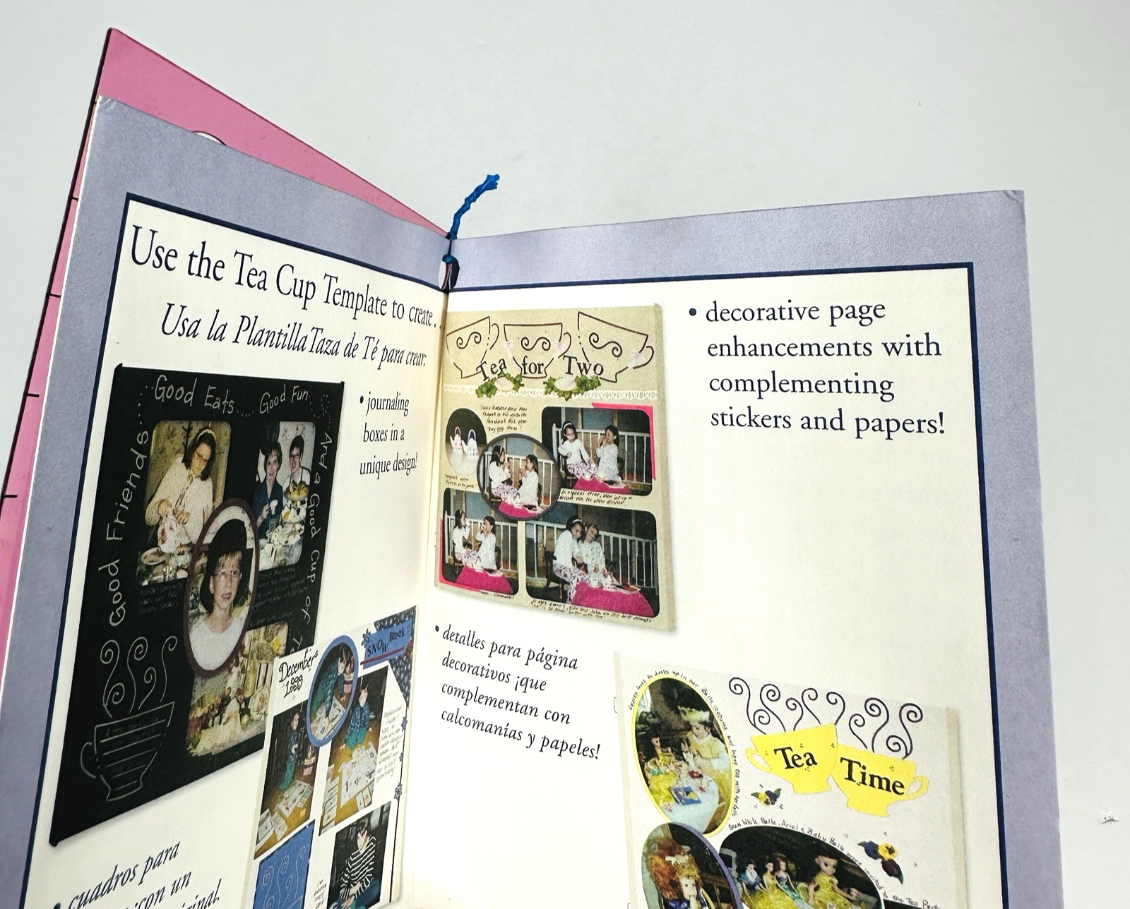 2003 Creative Memories Tea Cup Template Scrapbooking Crafts Journal Boxes More