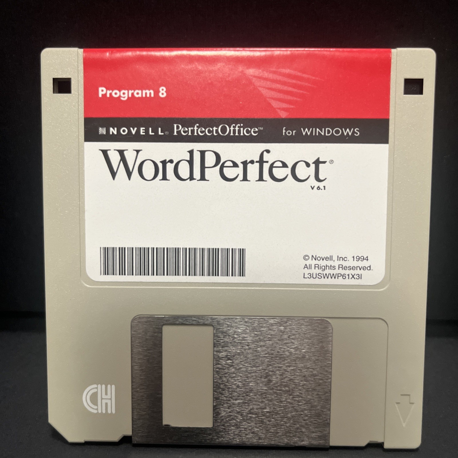 Vintage Novell WordPerfect for Windows Computer Program (10)3.5" Diskettes 1994