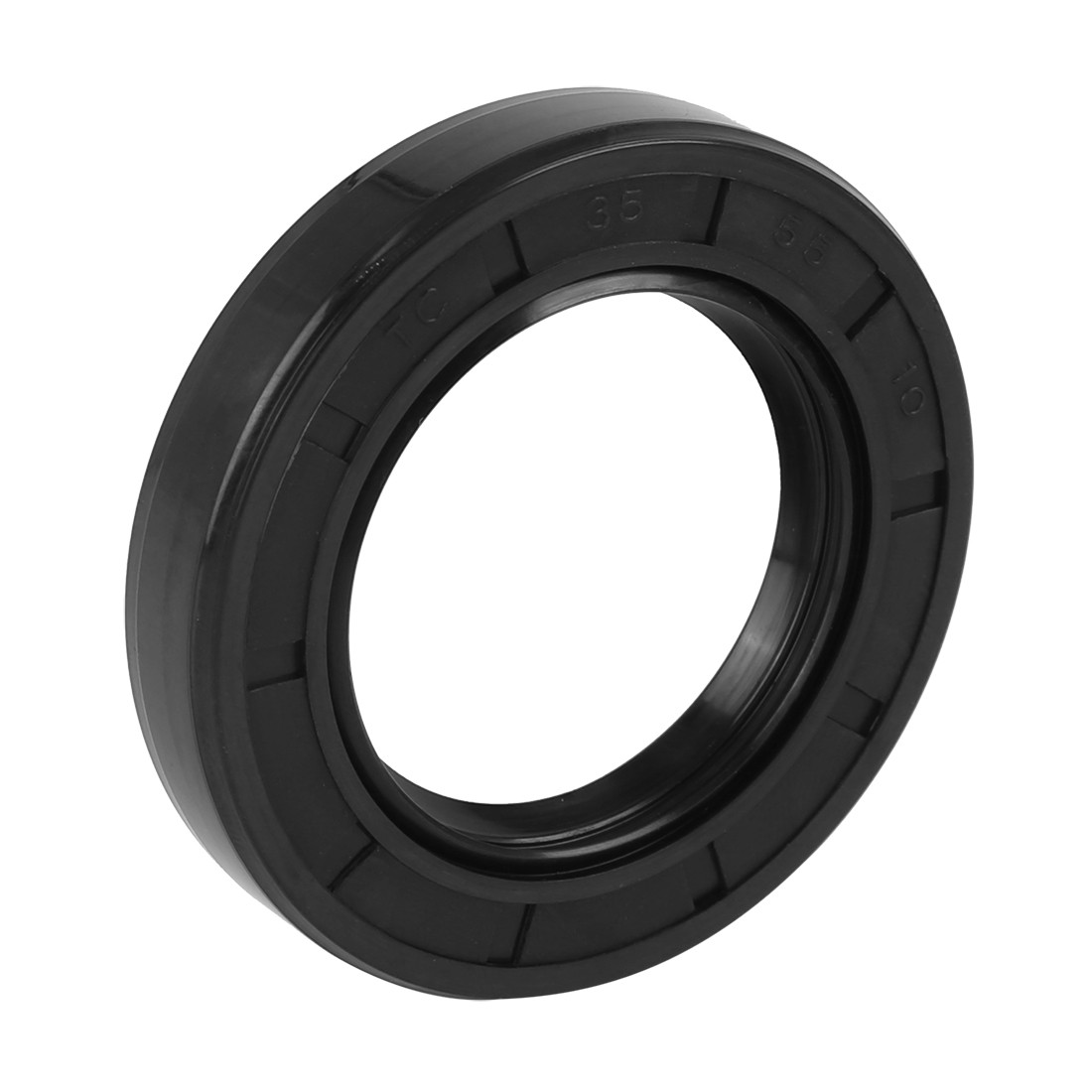 35mm x 55mm x 10mm Black Rubber Cover Double Lip TC Oil Shaft Seal