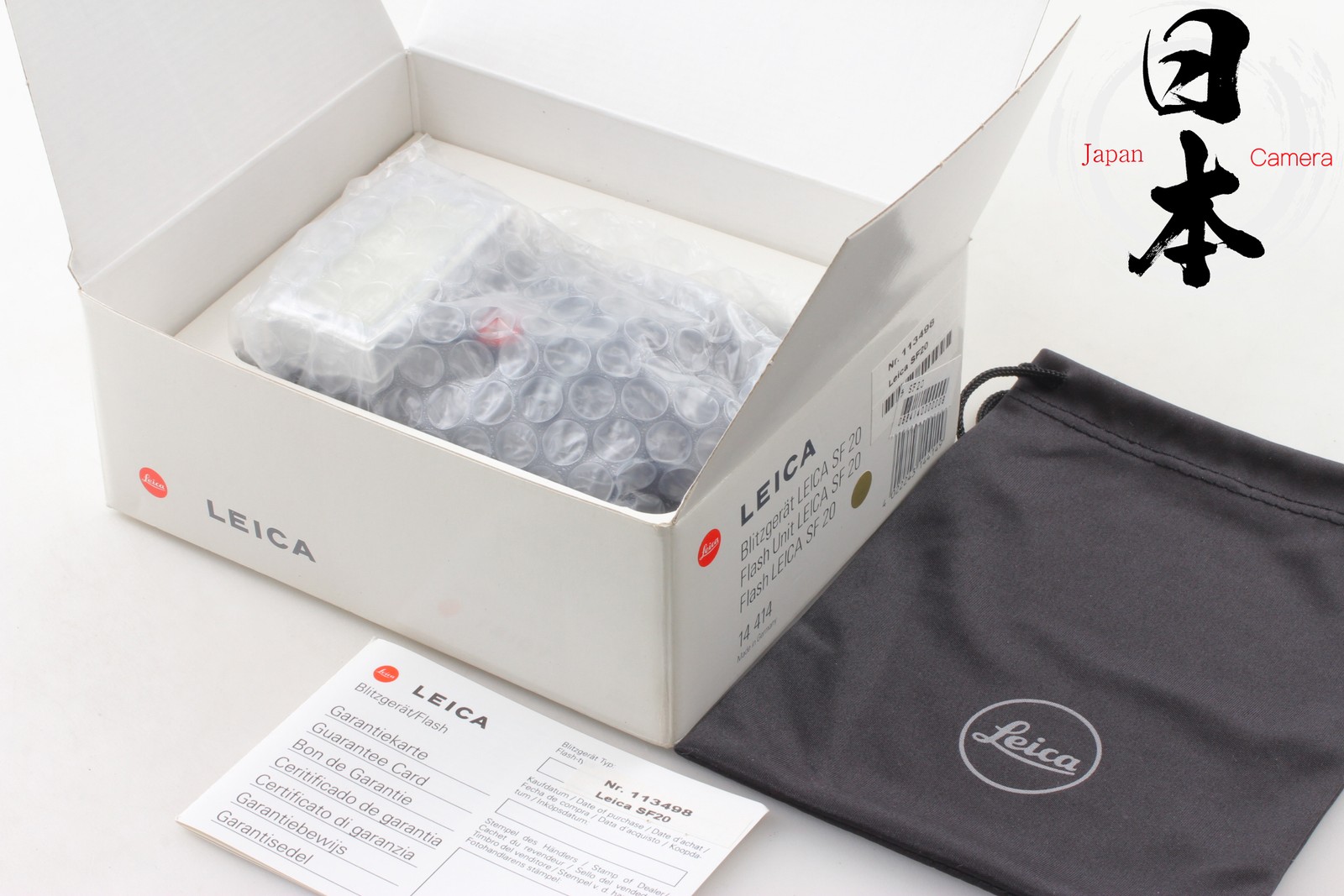 【Unused in BOX】 Leica SF 20 Shoe Mount Flash Black 14414 M6 TTL M7 R8 From JAPAN