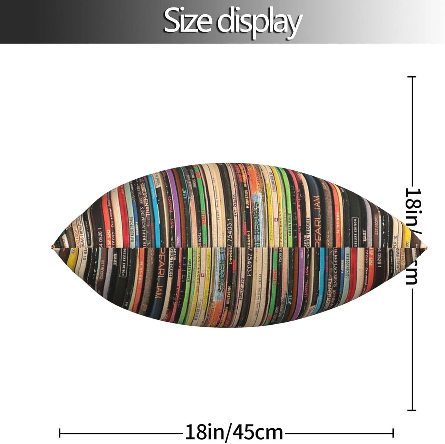 Classic Alternative Rock Records Square Pillow Case Throw Pillow Covers Decor...