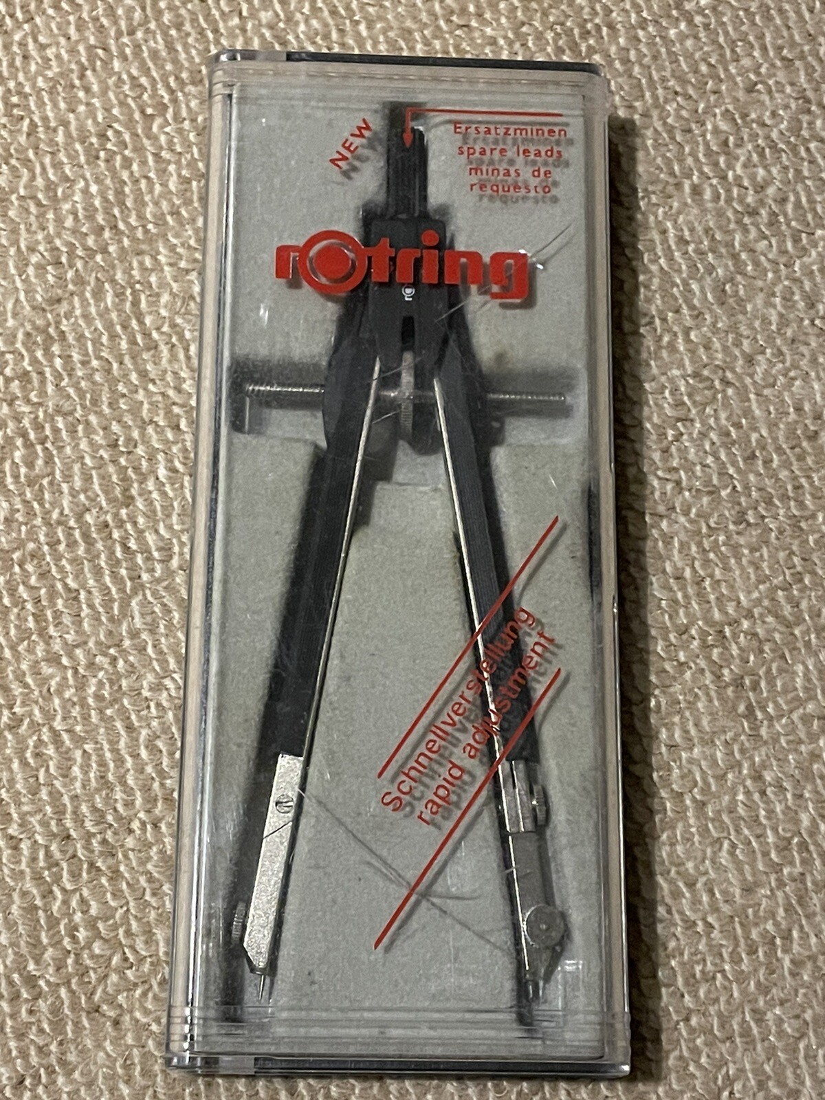 Rotring Professional Precision Compass / Dividing Compass - Germany
