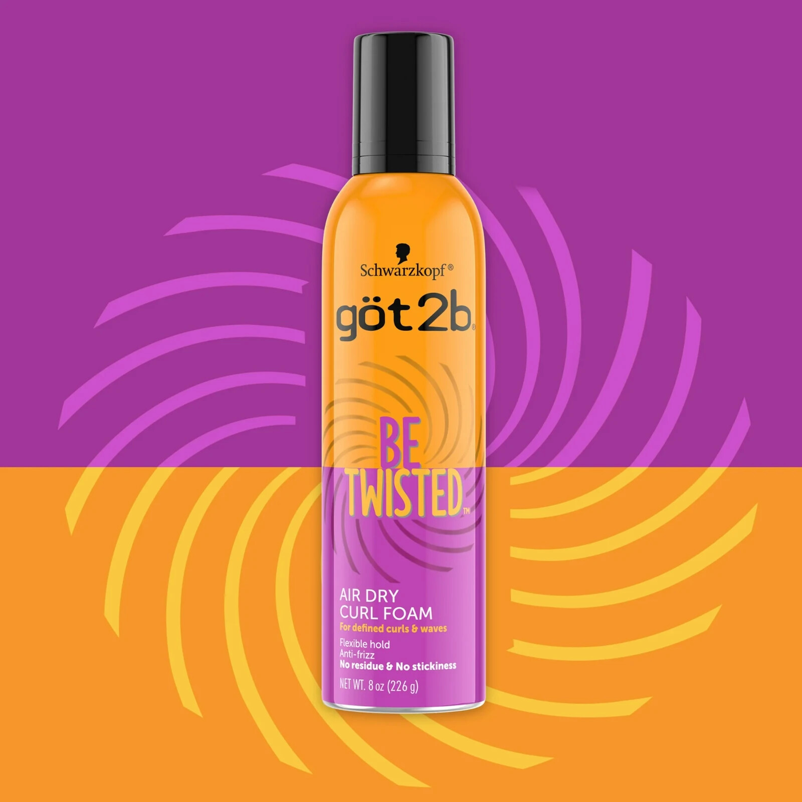 Got2b Be Twisted Air Dry Curl Foam, 8 oz