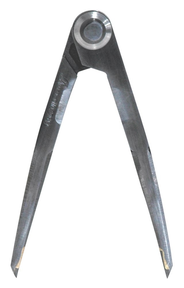 Shinwa Sokutei Steel Compass with Carbide Tip C-2 10cm
