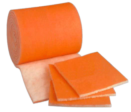 6 Feet - 25 inch wide HVAC/Air Filter Media Roll, Blue /White MERV8 Polyester