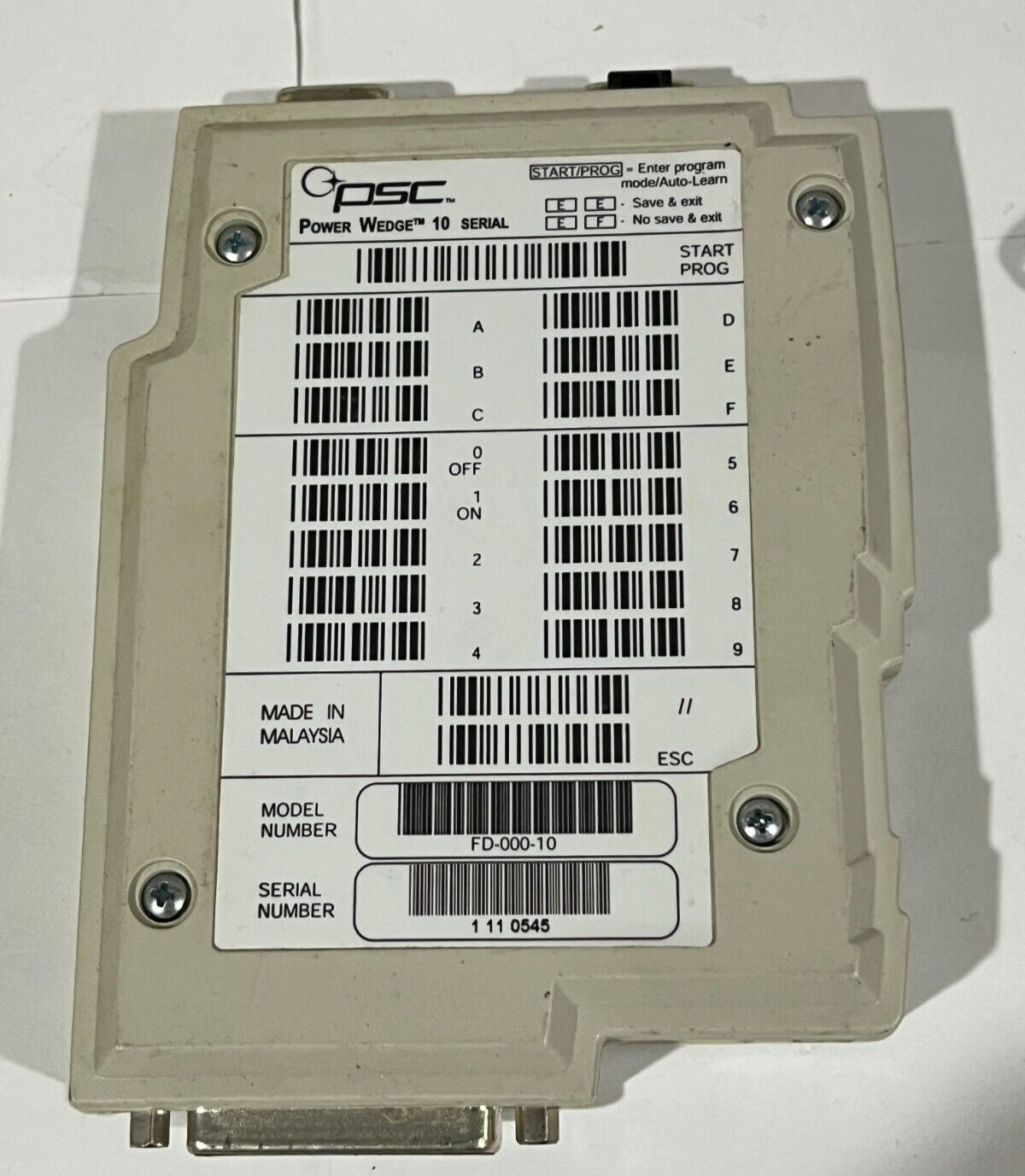 PSC PowerWedge 10 Keyboard Wedge Decoder