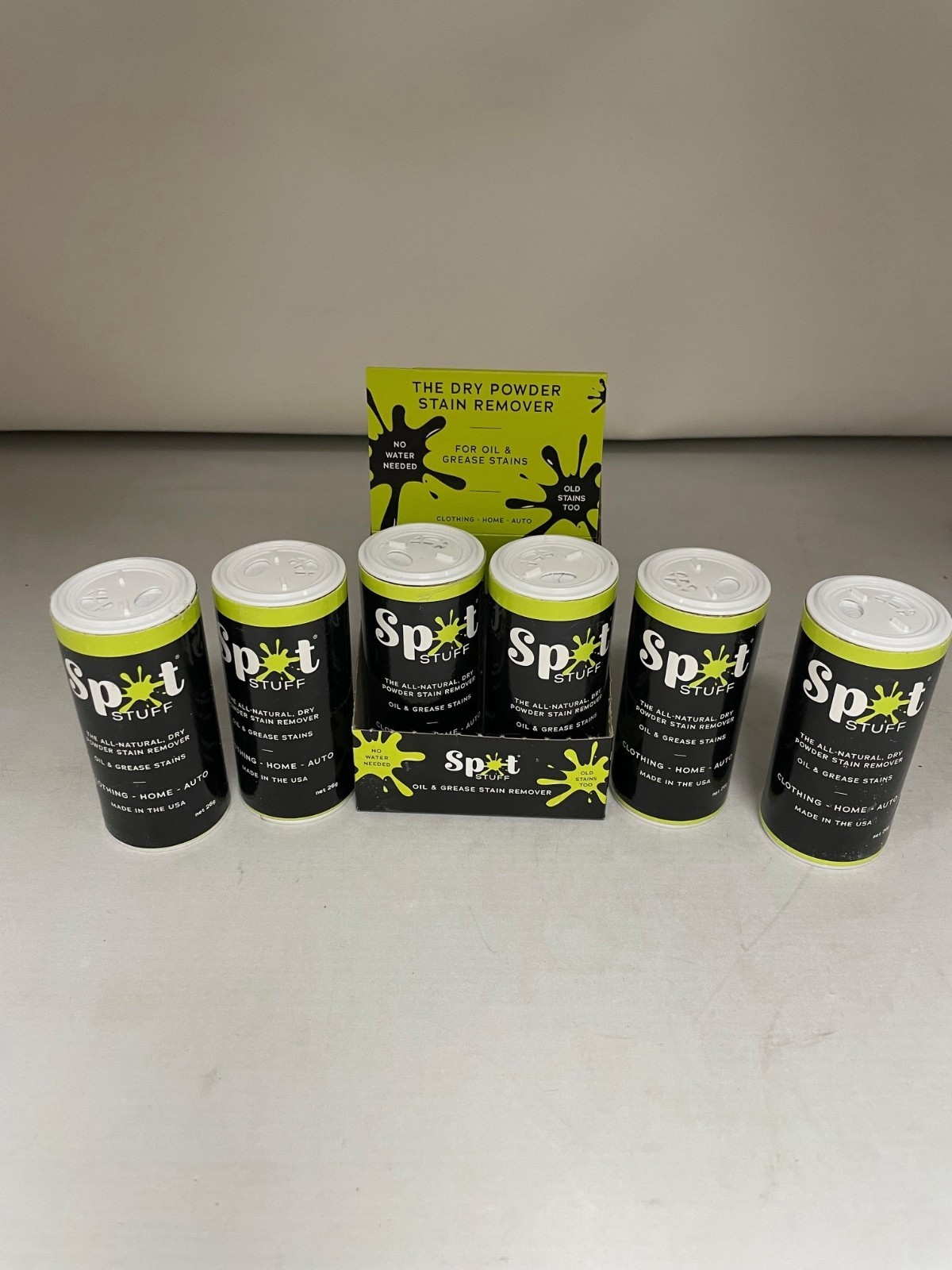 SPOT STUFF All Natural Dry Powder Oil & Grease Fabric Stain Remover 26g