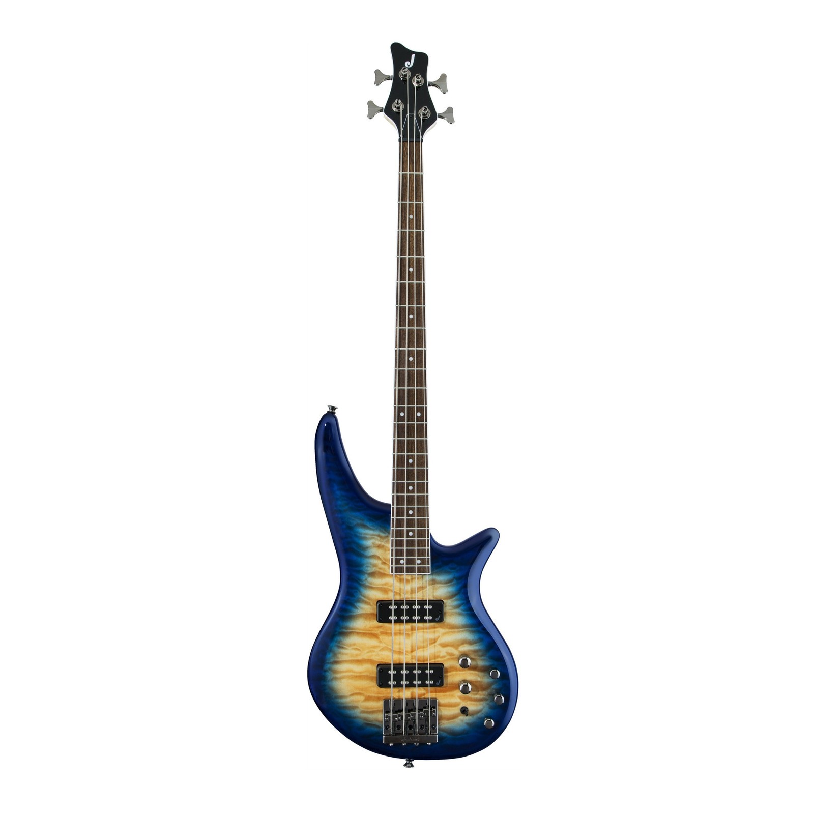 Jackson JS Series Spectra Bass JS3Q 4 String Electric Guitar (Amber Blue Burst)