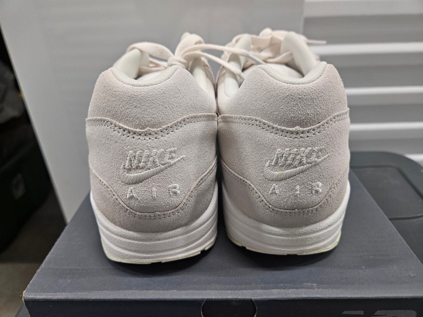 Nike Air Max 1 Beige/Bone Nike ID Sz 10