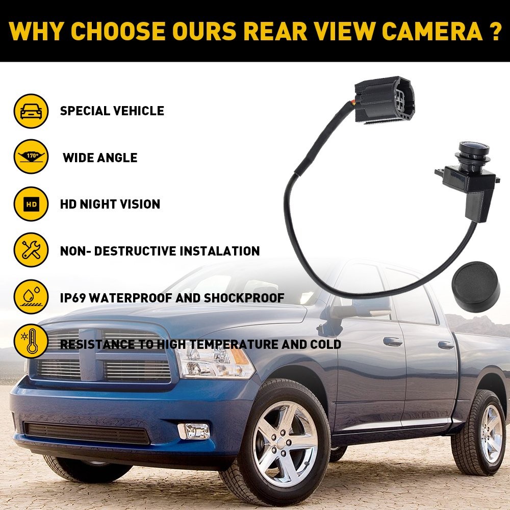 Rear View Camera For 2009-2010 Dodge Ram 1500 2500 3500 Truck Backup Parking US