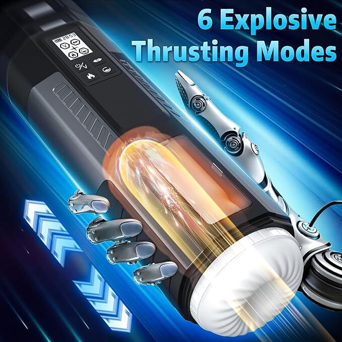 Automatic Male Masturbator Cup Thrusting Heating Vibrator Telescopic Lubricants