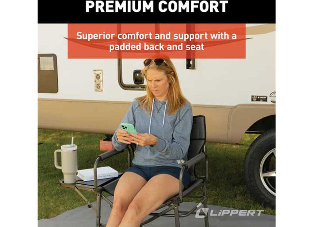 Lippert 2022120579 Compact Folding XL Director Chair