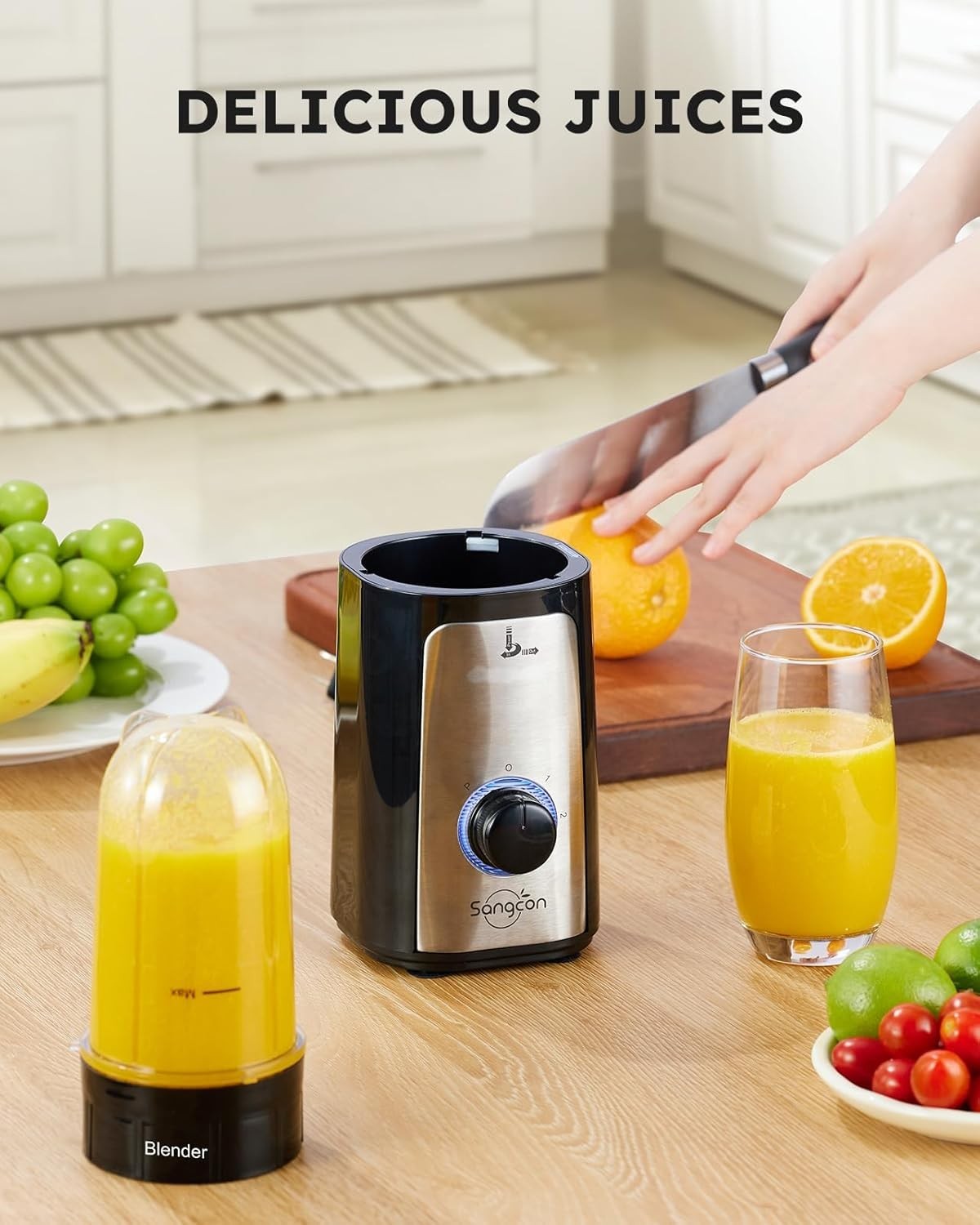 Multi Use Kitchen Blender Food Processor Combo for Smoothies and Chopping