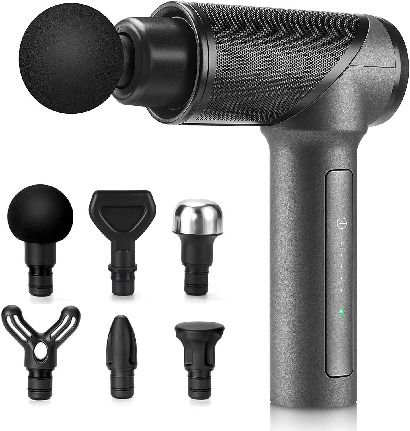 VI Pro Mini Massage Gun — Deep Tissue Percussion Massager with 6 Attachments