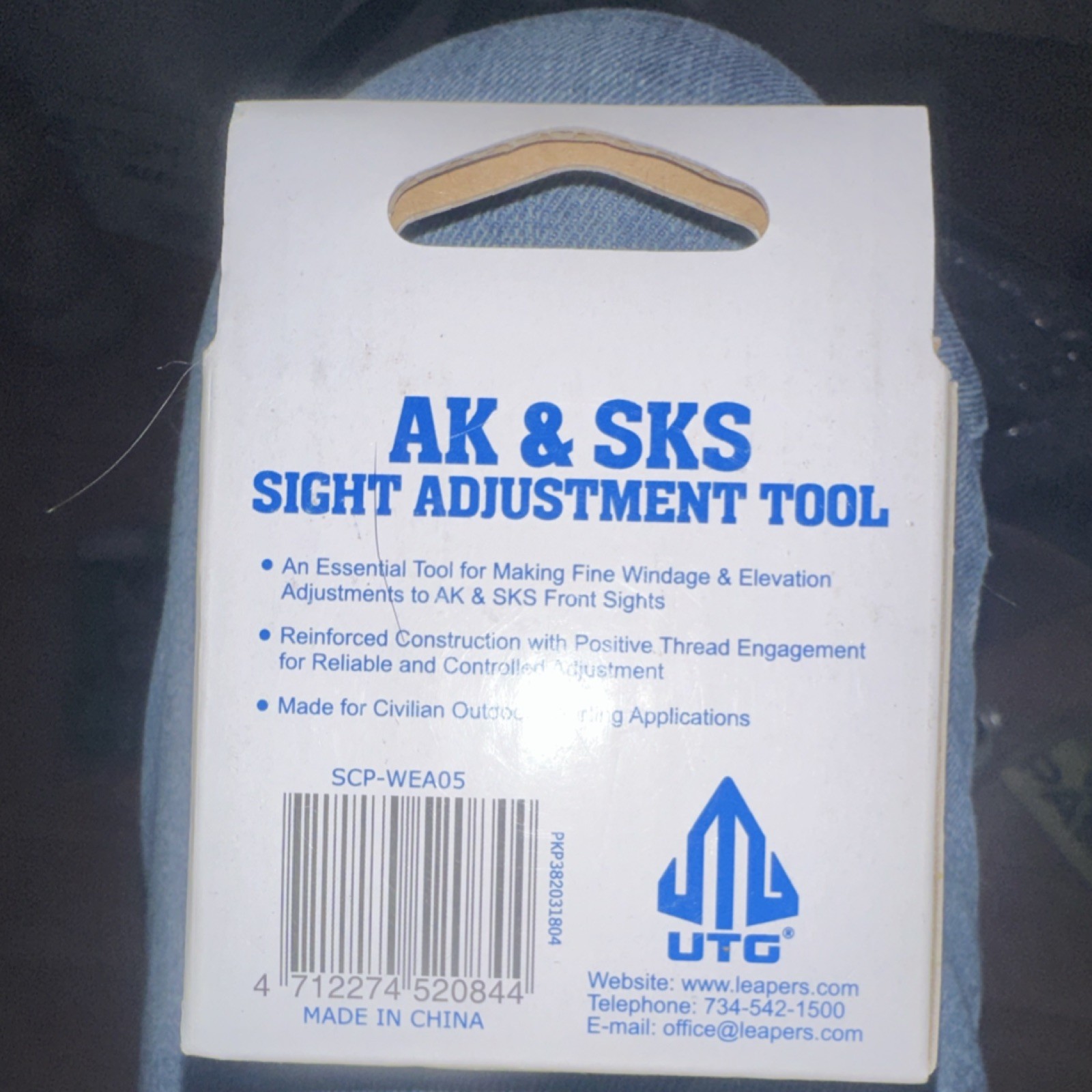 UTG AK/SKS Sight Adjustment Tool Windage Elevation SCP-WEA05 Gauge Caliber