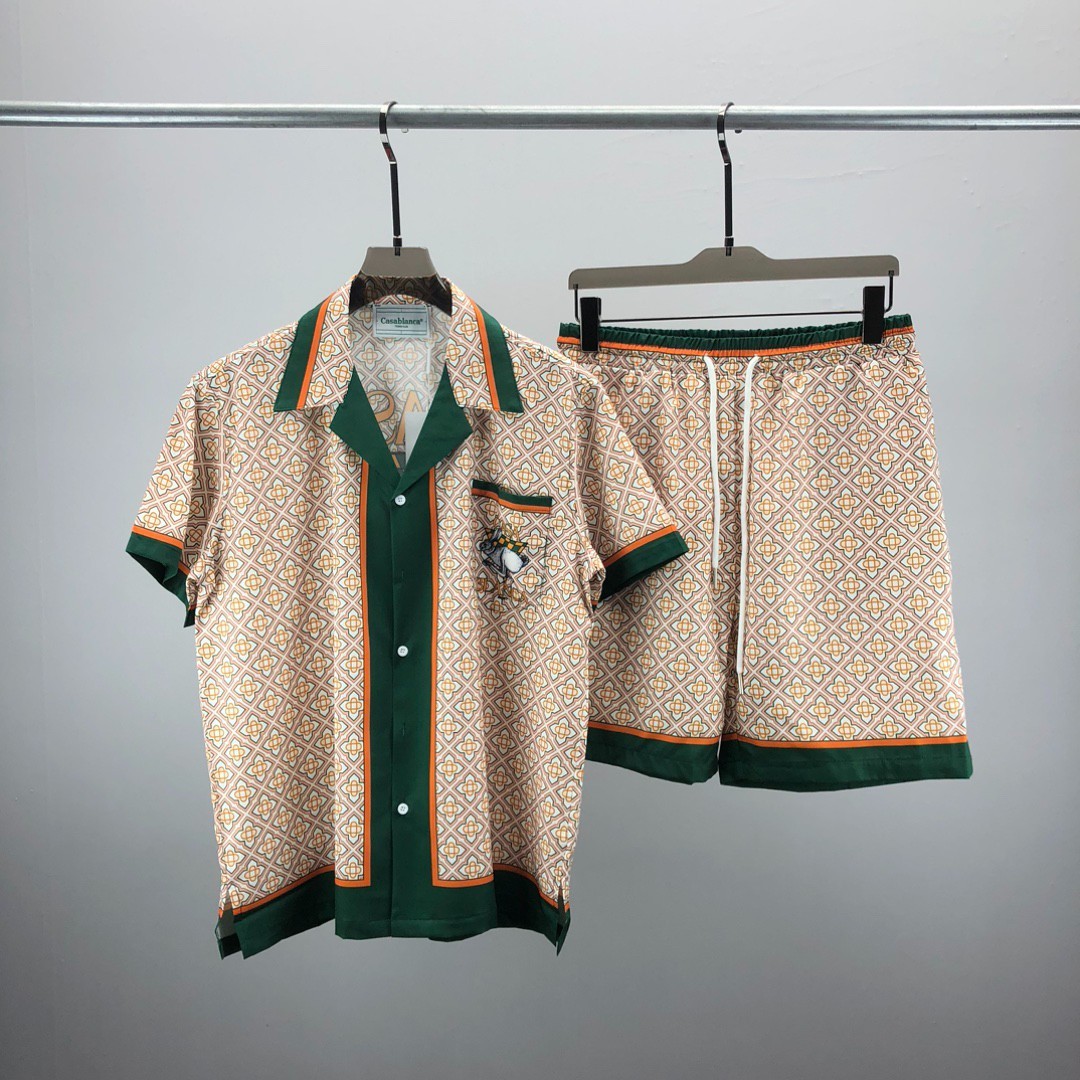 Casablanca high-end vacation shirt shorts, Hawaii beach vacation set [6 variati