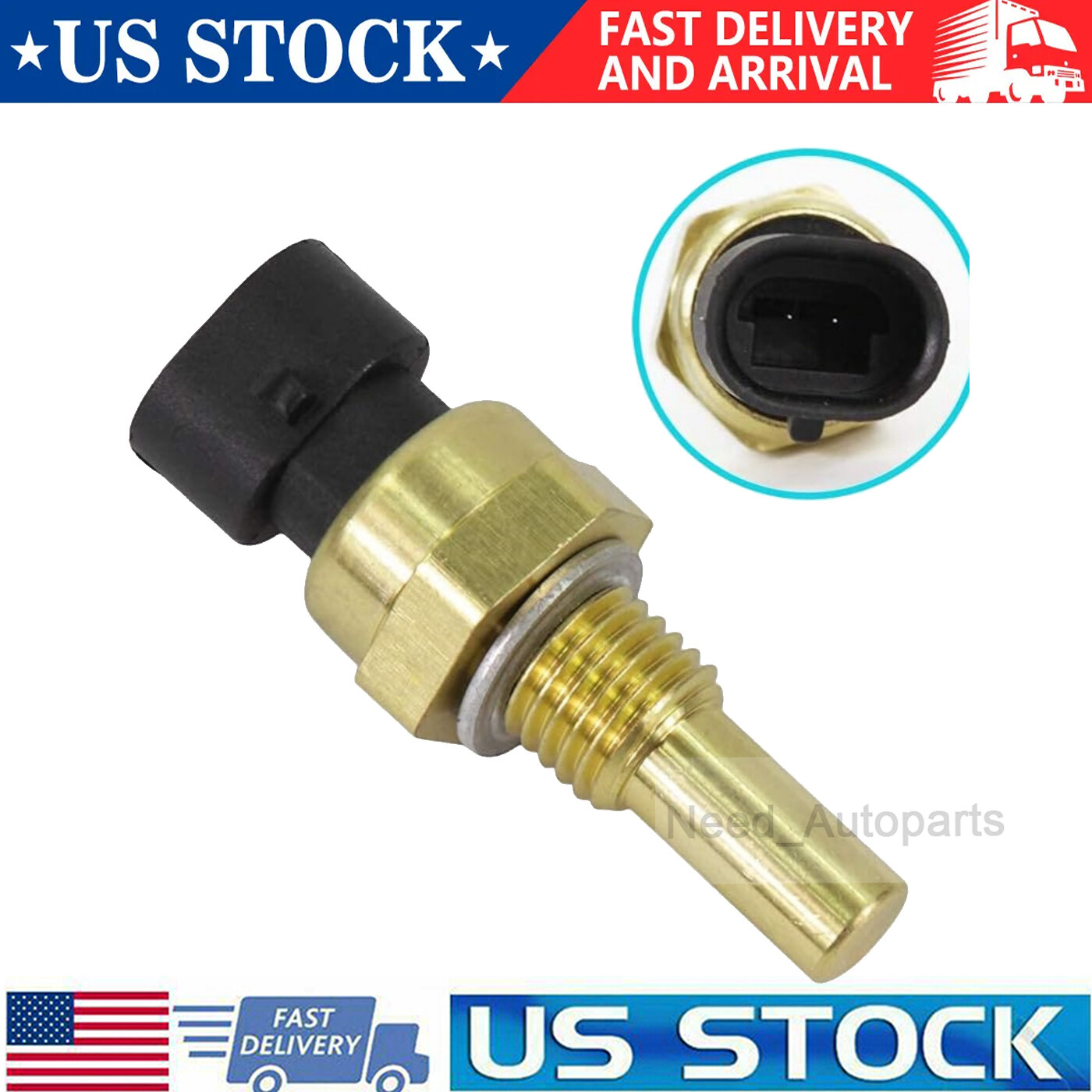 Engine Coolant Temperature Sensor For 2006-2011 Chevrolet Impala 3.5L 3.9L 5.3L