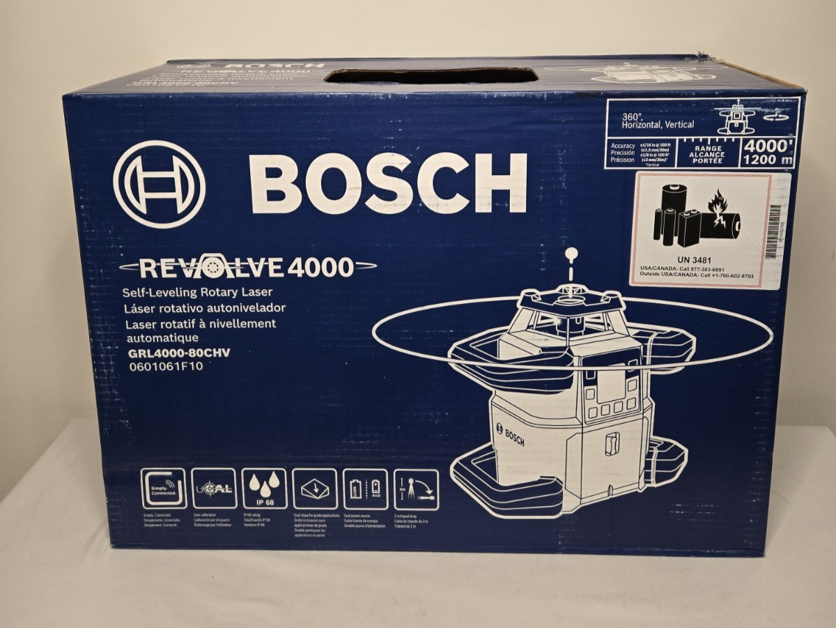 Bosch GRL4000-80CHV 18V REVOLVE4000 Self-Leveling Rotary Laser Kit