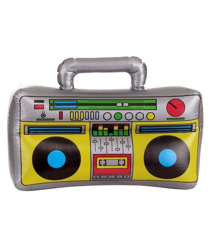 Inflatable 80s 90s Boombox Radio Halloween Hip Hop Street Blow Up Cool