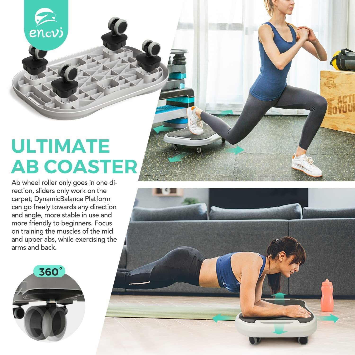 Dynamic Infinite Exercise Step Platform, Aerobic Step Platform, Multifunction...