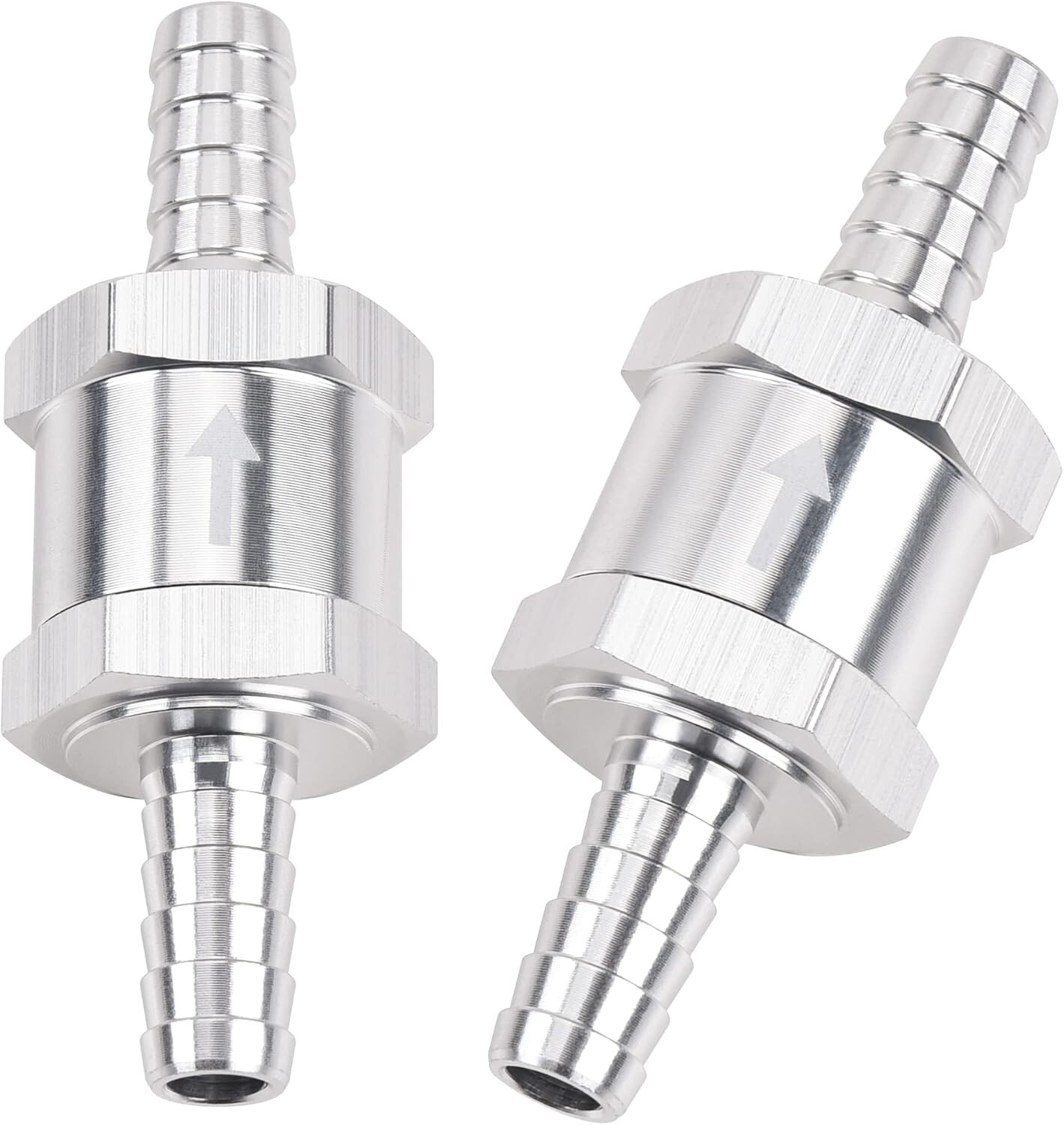 2x 10mm 3/8" Fuel Line Non-Return One Way Air Fuel Oil Check Valve Diesel Gas