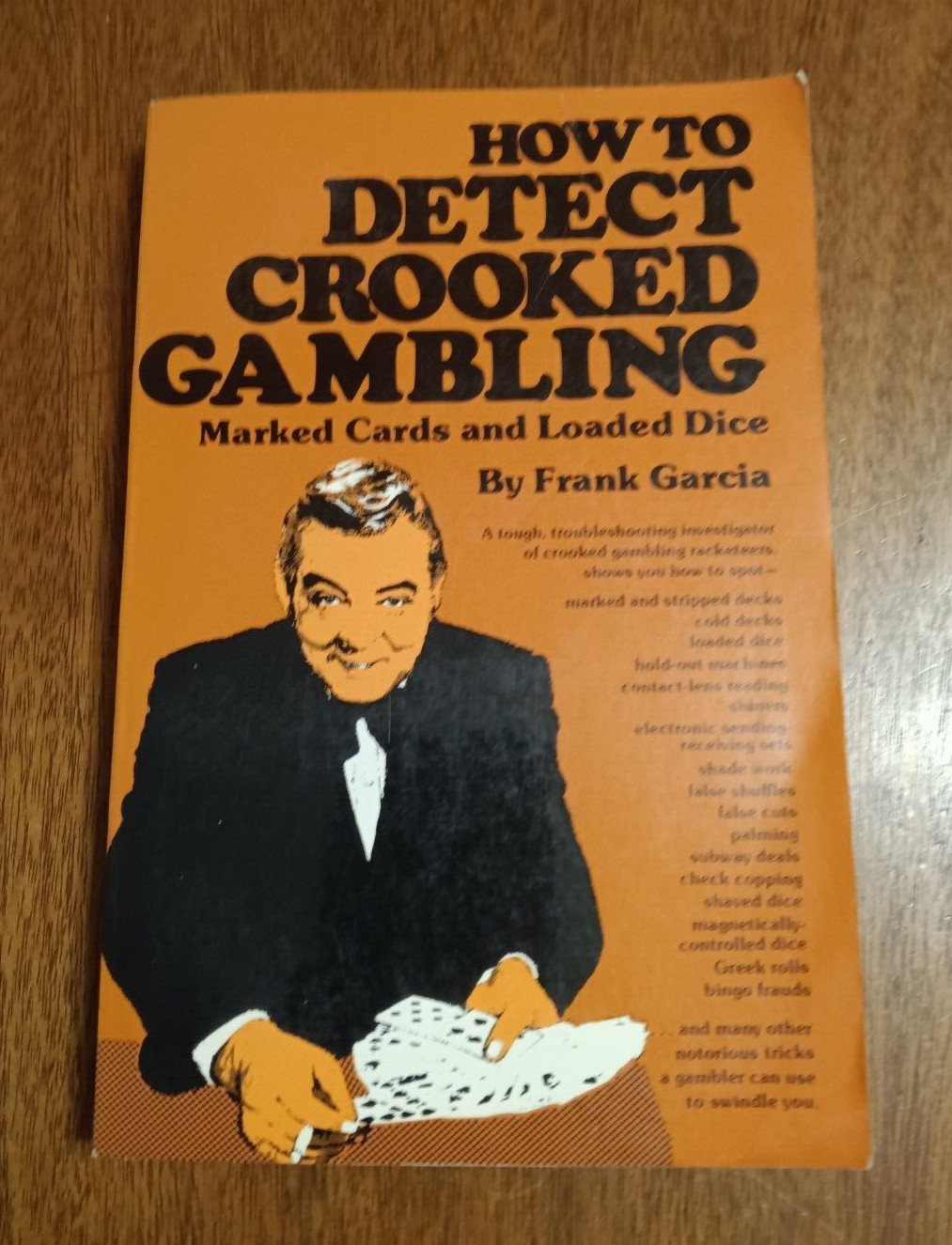 How To Detect Crooked Gambling; Garcia, Frank, 1977 - 2nd Ed. - VTG Magic Book